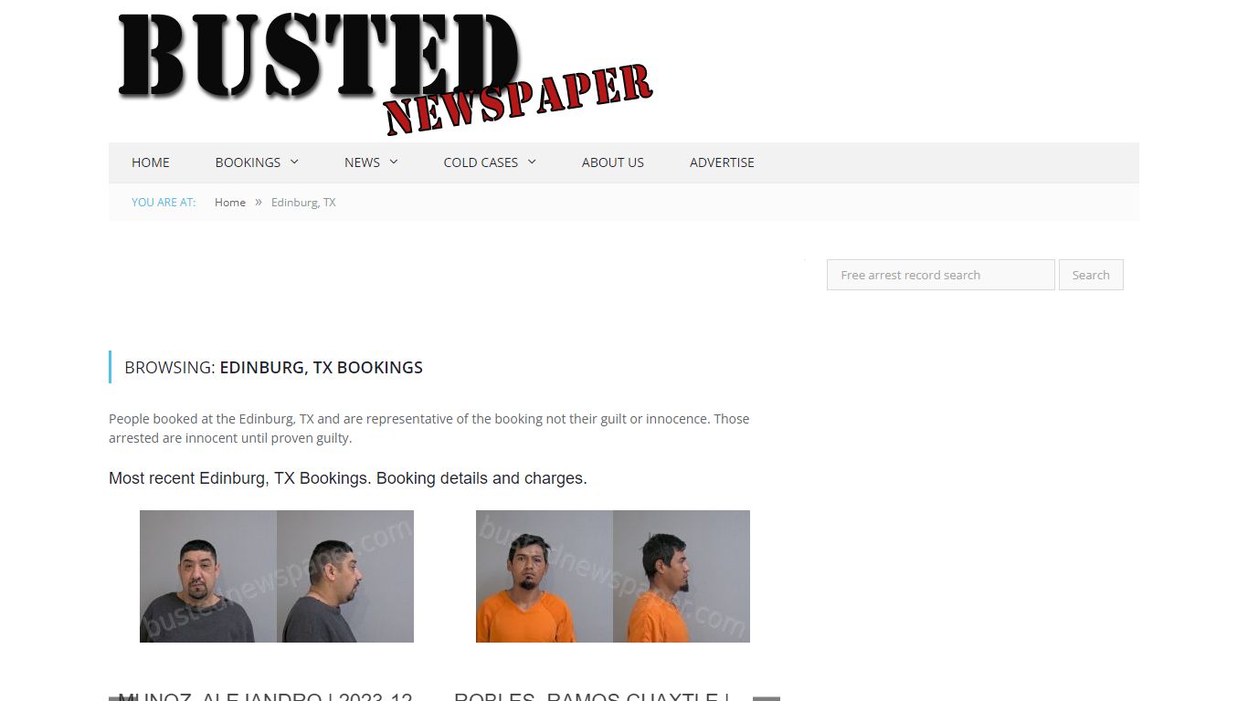 Edinburg, TX Mugshots - BUSTEDNEWSPAPER.COM